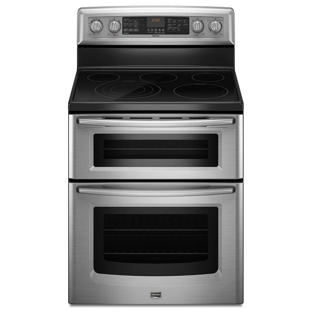 Maytag Double Oven Electric Range With Convection Oven In Fingerprint