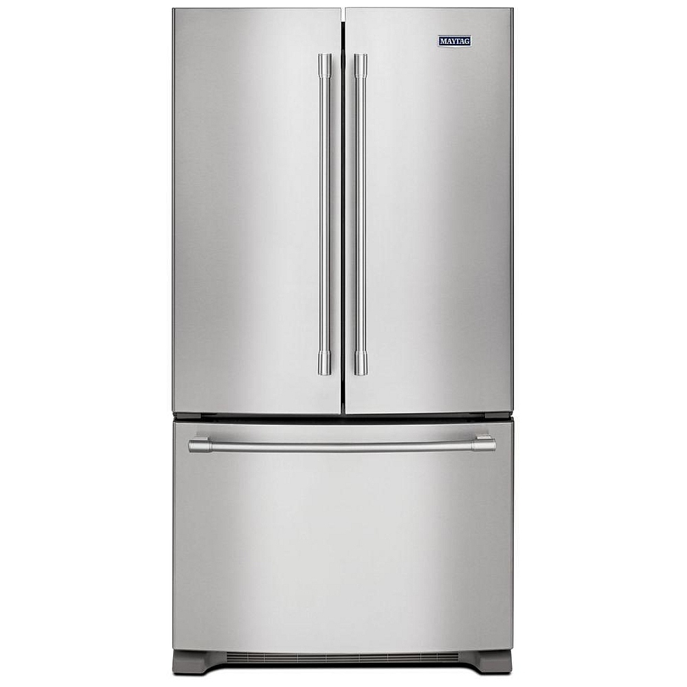 Maytag MFC2062FEZ French Door Refrigerator 36 inch Width ENERGY STAR Certified Counter Depth 20.0 cu. ft. Capacity Stainless Steel colour