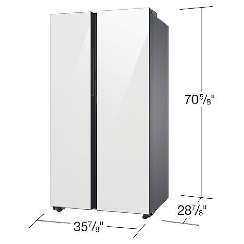 RS23CB760012AA Samsung Bespoke 36" Side by Side Refrigerator Canada