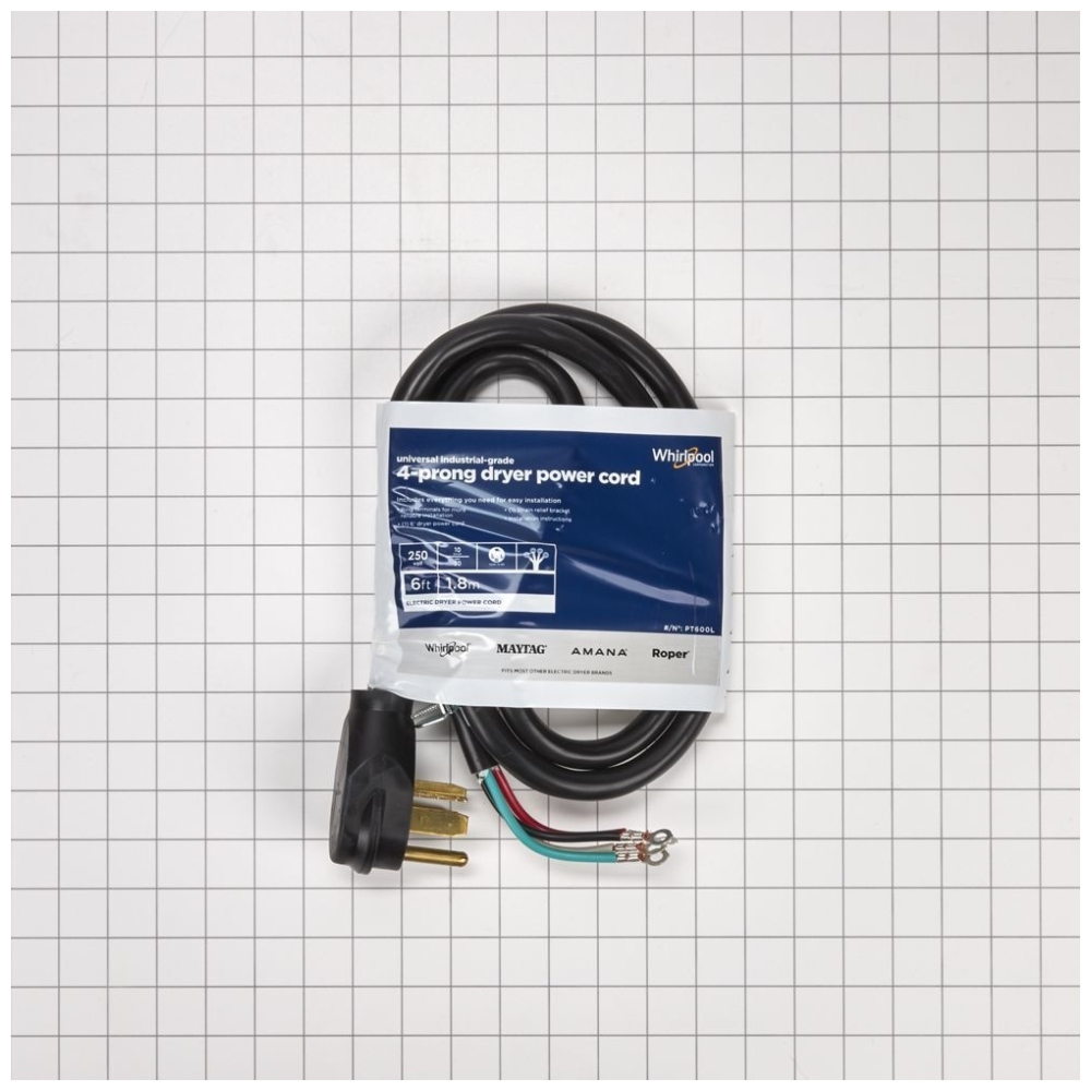 Roper dryer store cord connection