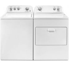 Whirlpool WTW4855HW Washer
Whirlpool YWED4850HW Electric Dryer Combo