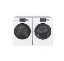 GE GFW148SSMWW Compact Washer<br>
GE GFD14JSINWW Electric Dryer Combo