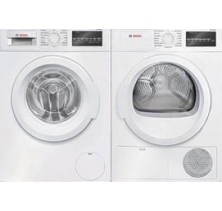 Bosch WAT28400UC Washer
Bosch WTG86403UC Electric Dryer Combo