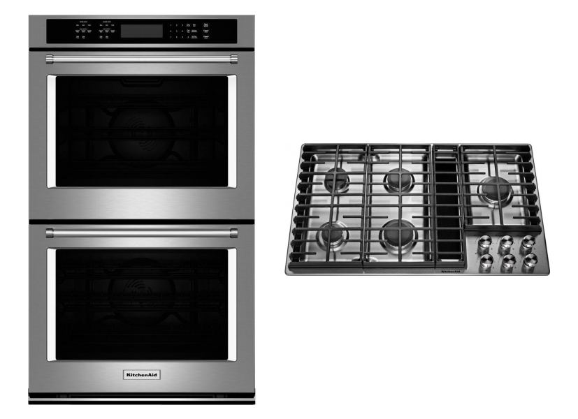 Kitchenaid Wall Oven Cooktop Appliance Package Cooktop Kcgd506gss Double Wall Oven Kode500ess Canadian Appliance Source
