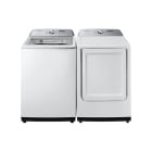 Samsung WA50R5200AW & DVE50T5205WLaveuse à chargement vertical 27 1/2" Largeur, Certifié ENERGY STAR, 5.8 Capacité, 8 Cycles de lavageSécheuse 27" Largeur, Sécheuse électrique, 7.4 Capacité, 10 Cycles de séchage