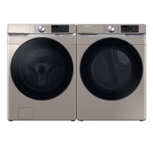 Samsung WF45B6300AC Front Load Washer <br>
Samsung DVE45B6305C Electric Dryer Combo <br>
