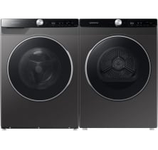 Samsung WW25B6900AX Front Load Washer<br>
Samsung DV25B6900EX Electric Dryer Combo <br>