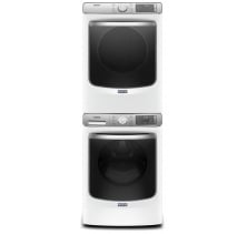 Maytag 3-pc Stackable MHW8630HW Washer &  MGD8630HW Gas Dryer & Stacking Kit W10869845