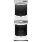 Maytag MHW8630HW & MGD8630HW & W10869845Laveuse frontale 27" Largeur, Certifié ENERGY STAR, 5.8 CapacitéSécheuse 27" Largeur, Sécheuse au gaz, 7.3 CapacitéTrousse de superposition 