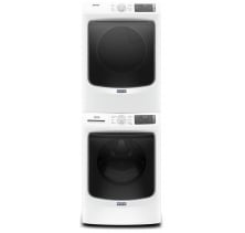 Maytag 3-pc Stackable MHW5630HW Washer & MGD5630HW Gas Dryer & Stacking Kit W10869845