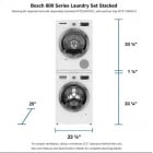 Bosch Bosch WAW285H2UC & WTG865H4UC & WTZ11400UC<br>800 Series Compact Washer 24" Width