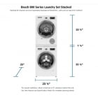 Bosch Bosch WAW285H2UC & WTG865H4UC & WTZ20410UC<br>800 Series Compact Washer 24" Width