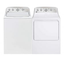 GE GTW550BMRWS Top Load Washer 
GE GTD45EBMRWS Electric Dryer Combo