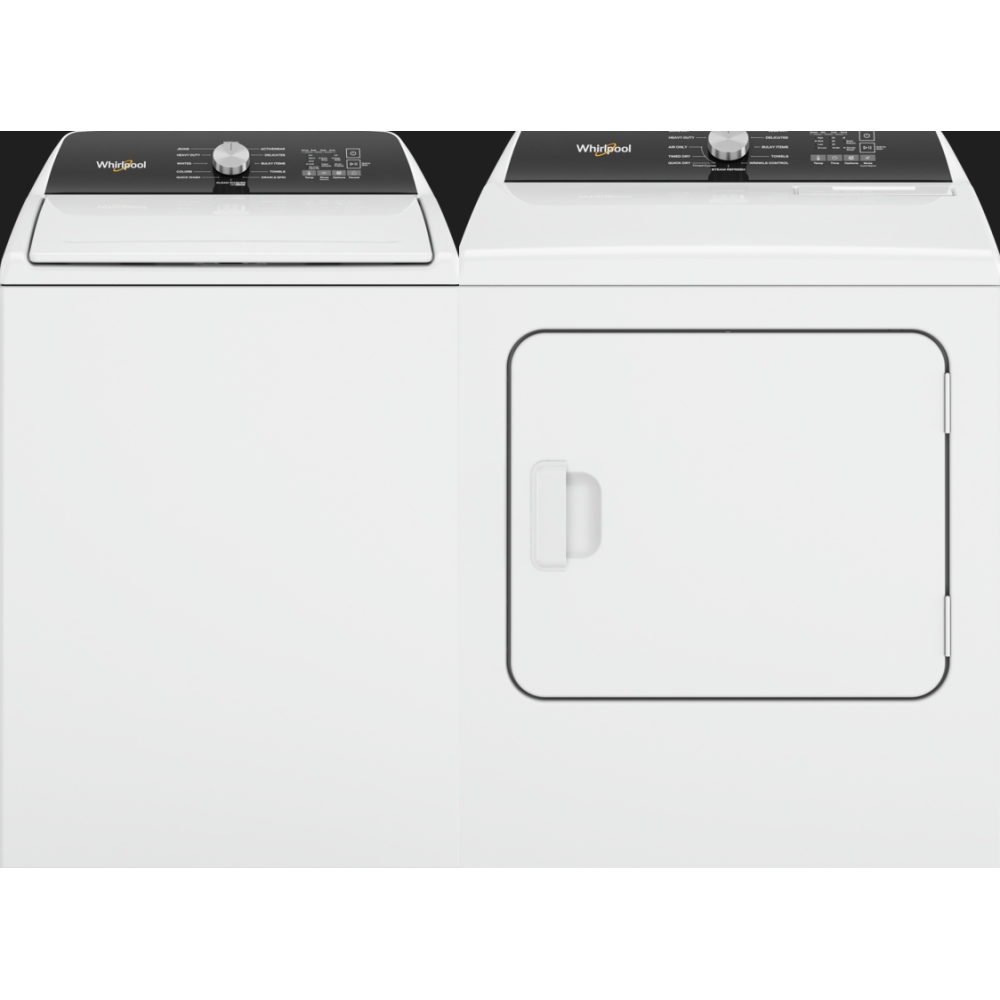 Whirlpool Top Load Pair (WTW5015LW-YWED5050LW) - WHITE