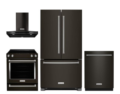 KitchenAid YKSEG700EBS Ranges<br>KitchenAid KRFC300EBS Refrigerators<br>KitchenAid KVWB600HBS Ventilation<br>KitchenAid KDTE204KBS Dishwashers