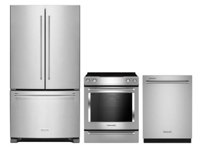 KitchenAid KRFC300ESS Refrigerators<br>KitchenAid YKSEG700ESS Ranges<br>KitchenAid KDTE204KPS Dishwashers