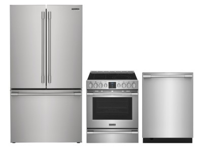 Frigidaire FPID2498SF Dishwashers<br>Frigidaire PCFE307CAF Ranges<br>Frigidaire PRFG2383AF Refrigerators