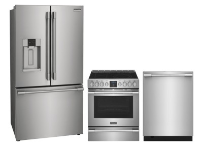 Frigidaire FPID2498SF Dishwashers<br>Frigidaire PCFE307CAF Ranges<br>Frigidaire PRFC2383AF Refrigerators