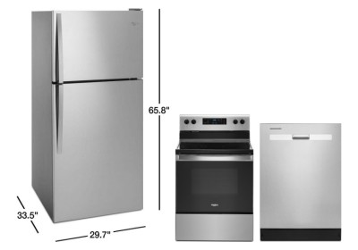 Whirlpool WRT318FZDM Refrigerators<br>Whirlpool YWFE515S0JS Ranges<br>Whirlpool WDP540HAMZ Dishwashers