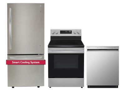 LG LREL6321S Ranges<br>LG LDFN3432T Dishwashers<br>LG LRDNS2200S Refrigerators