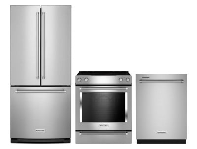 KitchenAid KRFF300ESS Refrigerators<br>KitchenAid YKSEG700ESS Ranges<br>KitchenAid KDTE204KPS Dishwashers