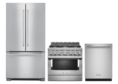 KitchenAid KRFC302ESS Refrigerators<br>KitchenAid KFGC506JSS Ranges<br>KitchenAid KDTM404KPS Dishwashers