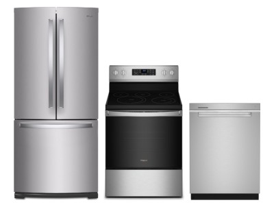 Whirlpool WRF560SFHZ Refrigerators<br>Whirlpool WDTA50SAKZ Dishwashers<br>Whirlpool YWFE550S0LZ Ranges