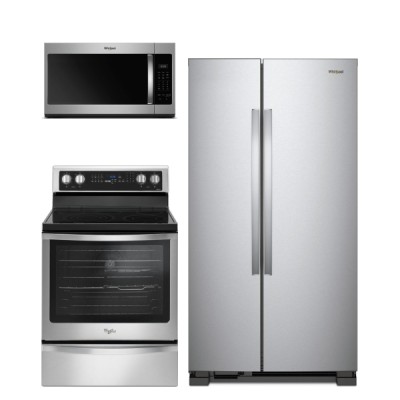 Whirlpool YWFE745H0FS Ranges<br>Whirlpool WRS315SNHM Refrigerators<br>Whirlpool YWMH31017HZ Microwaves