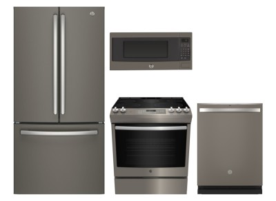 GE GWE19JMLES Refrigerators<br>GE PEM10SLFC Microwaves<br>GE JCS840EMES Ranges<br>GE GDT665SMNES Dishwashers