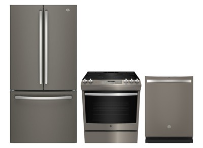 GE GWE19JMLES Refrigerators<br>GE JCS840EMES Ranges<br>GE GDT665SMNES Dishwashers