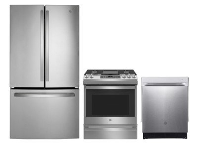 GE GNE27JYMFS Refrigerators<br>GE JCGS760SPSS Ranges<br>GE GBP534SSPSS Dishwashers