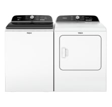 Whirlpool WTW6157PW Washer<br>
Whirlpool YWED6150PW Electric Dryer Combo