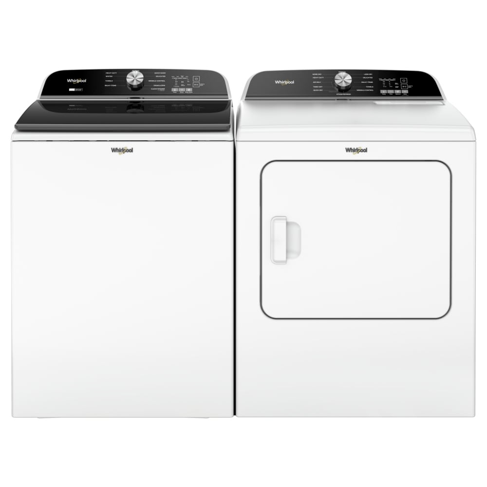 Whirlpool Top Load Pair (WTW6157PW-YWED6150PW) - White Whirlpool Top Load Pair (WTW6157PW-YWED6150PW) - White