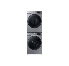 Samsung 3-Piece Stackable WF45R6100AP Washer, DVE45T6100P Electric Dryer & Stacking Kit