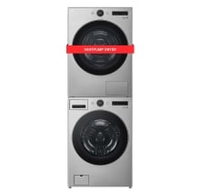 LG 3-pc Stackable WM5500HVA Washer & DLHC5502V Heat Pump Dryer & HSTK1B Stacking Kit
