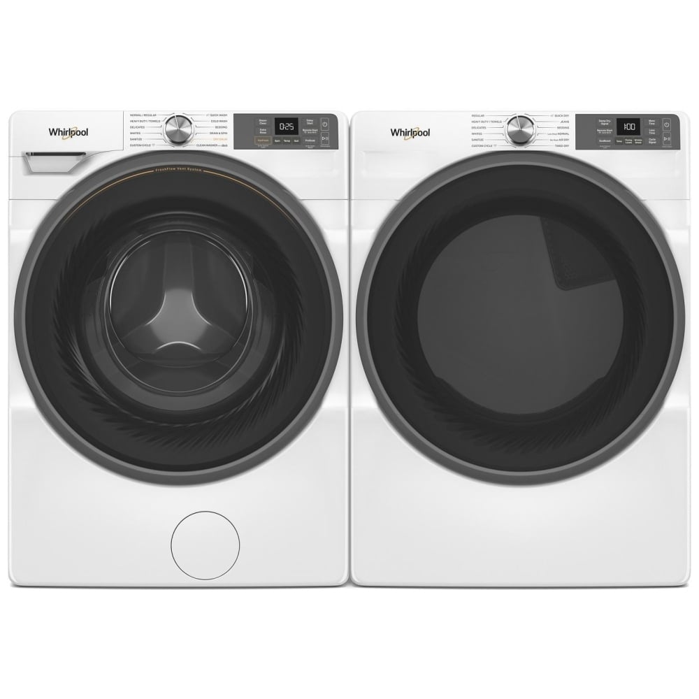 Whirlpool Front Load Pair (WFW5720RW-YWED5720RW) - White Whirlpool Front Load Pair (WFW5720RW-YWED5720RW) - White