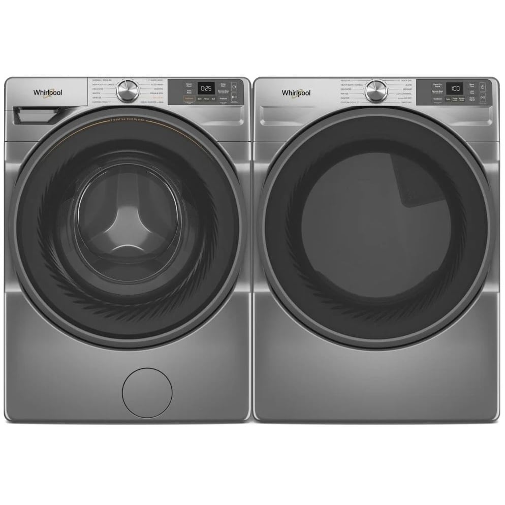 Whirlpool Front Load Pair (WFW5720RR-YWED5720RR) - Silver Whirlpool Front Load Pair (WFW5720RR-YWED5720RR) - Silver