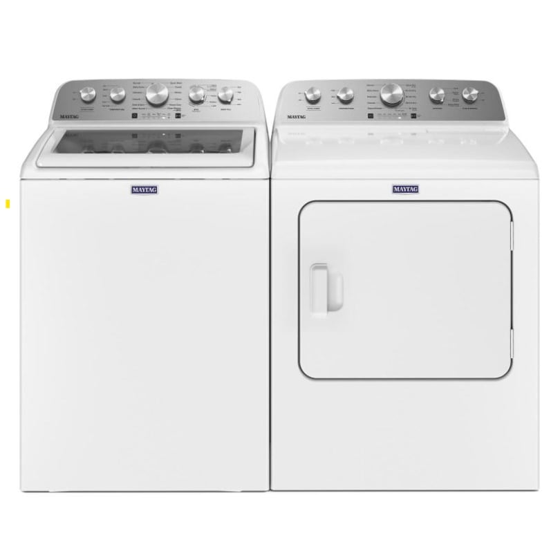 Maytag Top Load Pair (MVW5435PW-YMED5430MW) - White Maytag Top Load Pair (MVW5435PW-YMED5430MW) - White