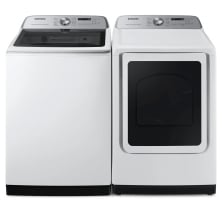 Samsung WA52DG5500AWUS Washer 
Samsung DVE52DG5505WAC Electric Dryer Combo