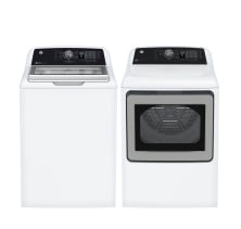 GE GTW681BMRWS Top Load Washer
GE GTD68GBMRWS Gas Dryer Combo