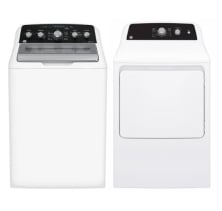 GE GTW491BMRWS Top Load Washer
GE GTD49GBMRWS Gas Dryer Combo