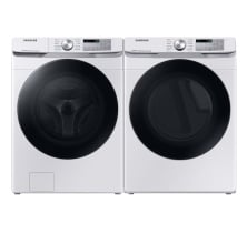 Samsung WF45B6300AW Front Load Washer 
Samsung DVE45B6305W Electric Dryer Combo 