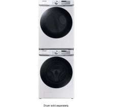 Samsung 3-Piece Stackable WF45B6300AW Washer, DVE45B6305W Electric Dryer & Stacking Kit