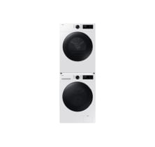 Samsung 3-Piece Stackable WW25FG5B34BEAC Washer, DV25FG50B0BEAC Heat Pump Dryer & Stacking Kit