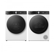Hisense WF5S2845BW  Washer
Hisense DH5S452BW Electric Dryer Combo