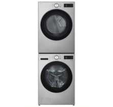 LG 3-pc Stackable WM5800HVA Washer, DLEX5800V Electric Dryer, & KSTK4 Stacking Kit