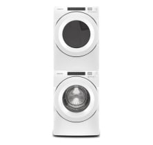 NFW5800HW Washer, YNED5800HW Electric Dryer, & W10869845 Stacking Kit