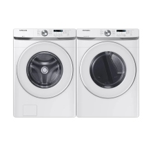 Samsung WF45T6005AW Front Load Washer
Samsung DVE45T6007W Electric Dryer Combo