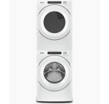 Whirlpool 3-pc Stackable WFW560CHW Washer & WGD560LHW Gas Dryer & Stacking Kit W10869845