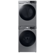 Samsung 3-Piece Stackable WF45B6300AP Washer, DVG45B6305P Gas Dryer & Stacking Kit
